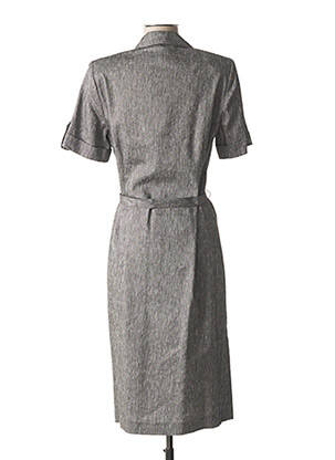 Robe mi-longue manches courtes manches courtes gris GUY DUBOUIS femme
