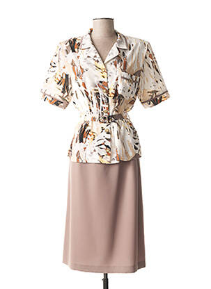 Ensemble epaulette beige FRANCE RIVOIRE femme