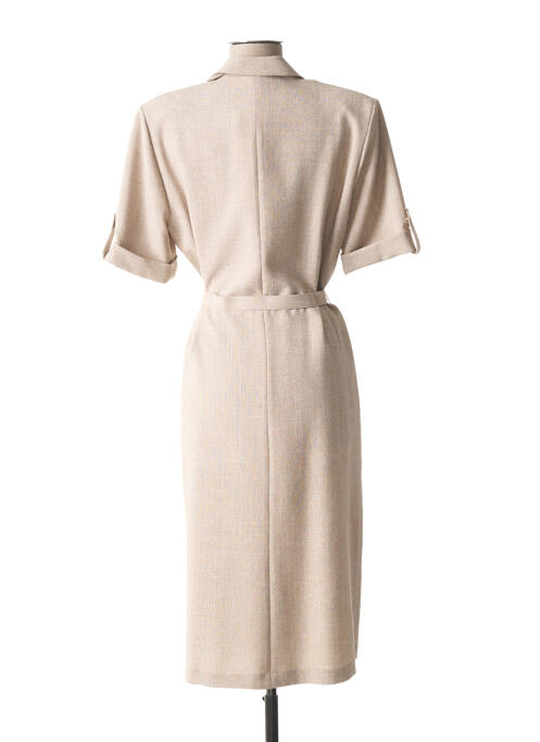 Robe mi-longue beige FRANCE RIVOIRE pour femme