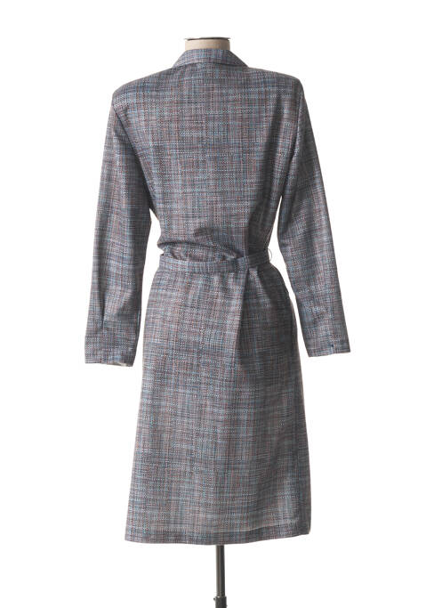 Robe mi-longue bleu FRANCE RIVOIRE pour femme