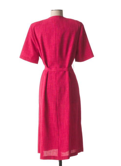 Robe mi-longue rose FRANCE RIVOIRE pour femme