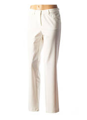 Pantalon droit blanc FRANK WALDER pour femme seconde vue