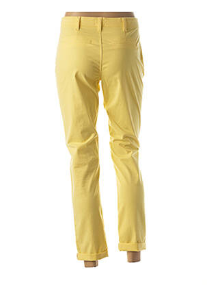 Pantalon poches taille basse jaune C'EST BEAU LA VIE femme