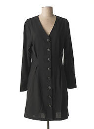 Robe mi-longue manches longues manches longues noir BLEND SHE femme