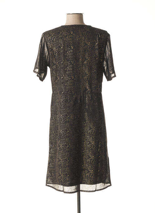 Robe mi-longue noir ICHI pour femme