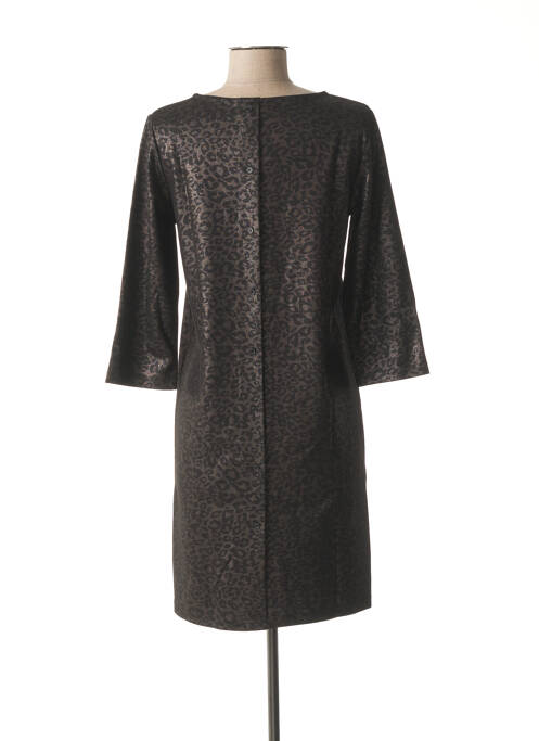 Robe mi-longue noir ICHI pour femme