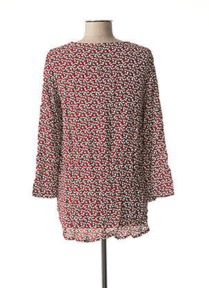 Blouse imprimé fleurs manches longues marron VERO MODA femme