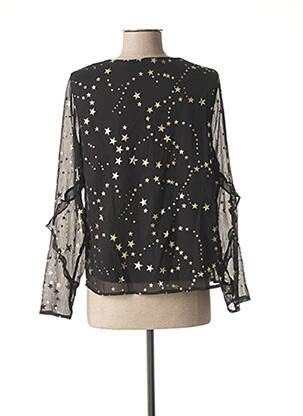 Blouse légère et transparente manches longues noir VERO MODA femme