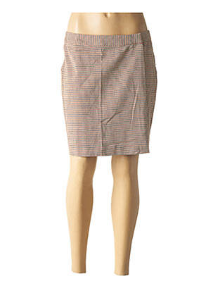 Jupe courte marron ICHI femme