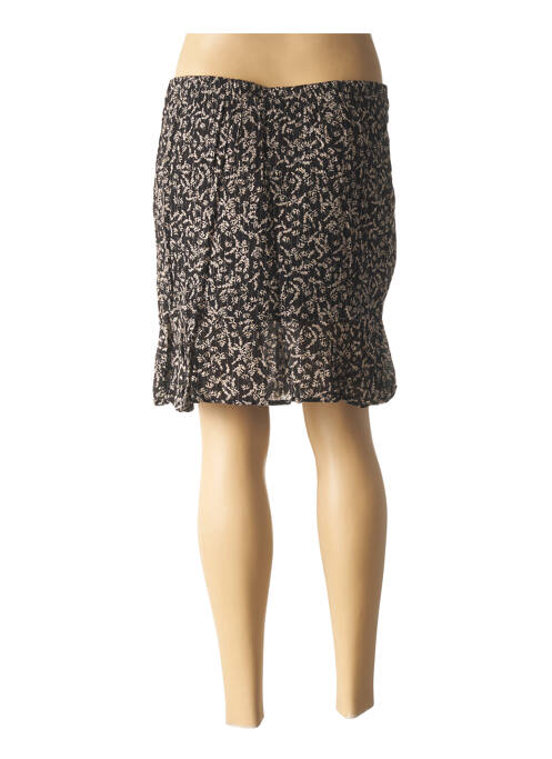 Jupe mi-longue noir ICHI pour femme