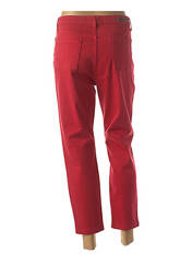 Jeans coupe slim rouge LCDN pour femme seconde vue