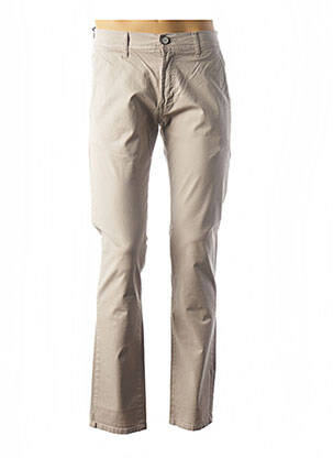 Pantalon droit beige CRN-F3 pour homme