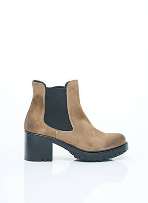 Bottines/Boots beige GIO+ pour femme