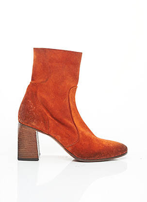 Bottines/Boots orange ELENA LACHI pour femme