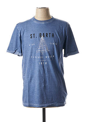 T-shirt coupe cintrée manches courtes bleu TIFFOSI homme