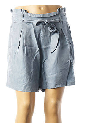 Short coupe droite bleu LOLA ESPELETA femme