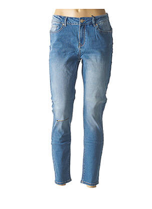 Pantalon 7/8 stretch taille normale bleu TIFFOSI femme