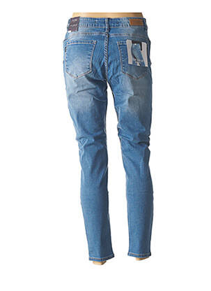 Pantalon 7/8 stretch taille normale bleu TIFFOSI femme