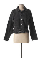 Veste en jean noir MORGAN pour femme seconde vue