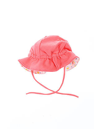 Chapeau fermeture liens à nouer rose PETIT BATEAU fille