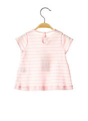 T-shirt rose PETIT BATEAU pour fille seconde vue