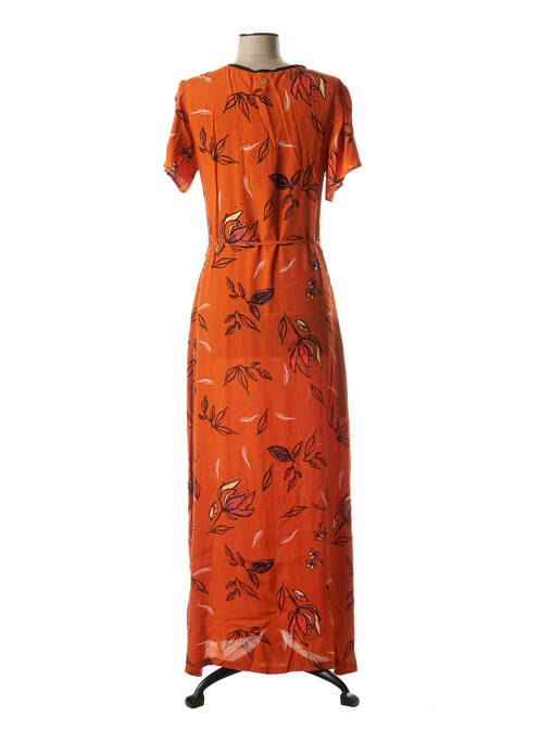 Robe mi-longue orange LOLA ESPELETA pour femme