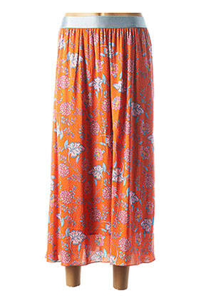 Jupe longue orange DAME BLANCHE pour femme