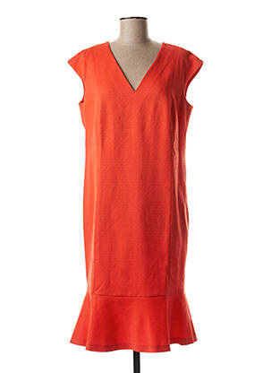 Robe mi-longue orange MARGA NOVAS pour femme