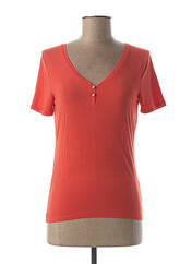 T-shirt orange ATELIERS DE LA MAILLE pour femme seconde vue
