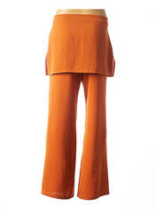 Pantalon droit orange LO! LES FILLES pour femme seconde vue