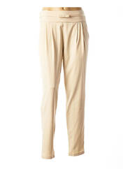 Pantalon slim beige POUPEE CHIC pour femme seconde vue