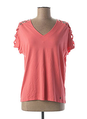 T-shirt rose MARBLE pour femme