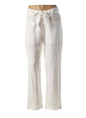 Pantalon droit blanc ÉTYMOLOGIE pour femme