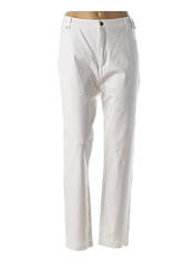 Pantalon droit blanc MARBLE pour femme seconde vue