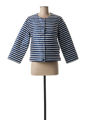 Doudoune poches sans capuche bleu MISE AU GREEN femme