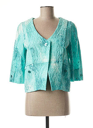 Veste casual coupe cintrée bleu QUATTRO femme