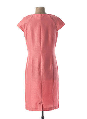 Robe mi-longue manches courtes manches courtes rose QUATTRO femme