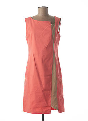 Robe mi-longue sans manche sans manche orange QUATTRO femme
