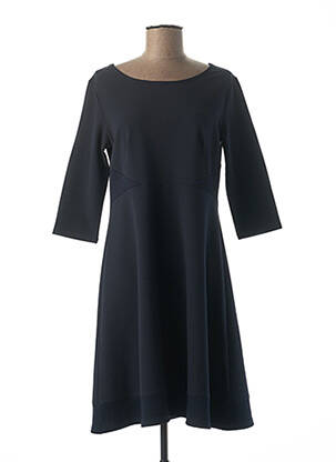 Robe mi-longue manches 3/4 manches 3/4 bleu QUATTRO femme