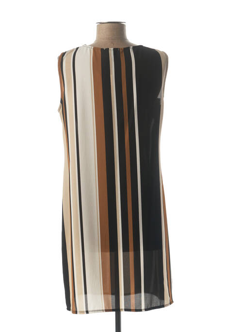 Robe courte marron QUATTRO pour femme