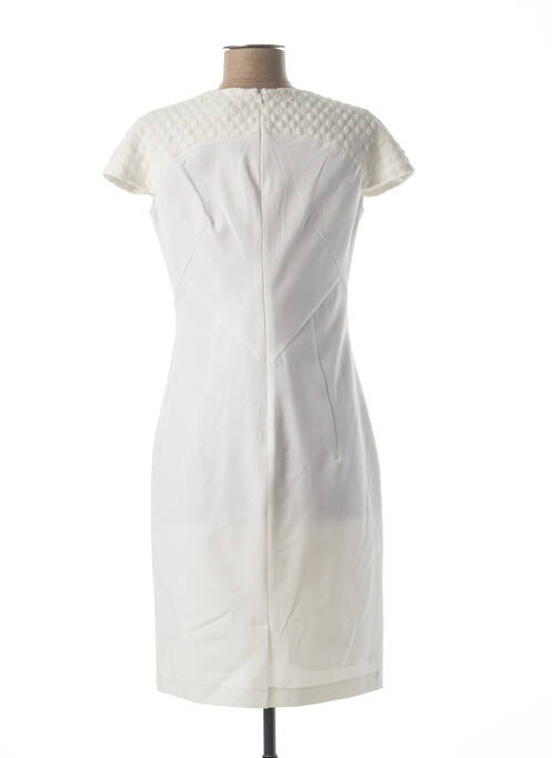 Robe mi-longue blanc QUATTRO pour femme