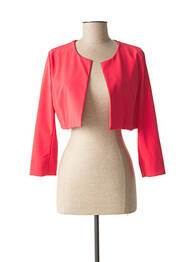 Boléro col rond rose QUATTRO femme