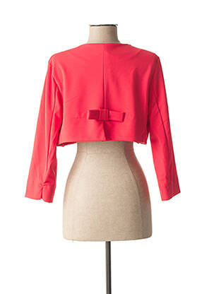 Boléro col rond rose QUATTRO femme