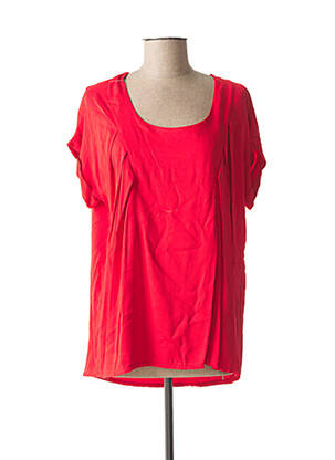Top manches courtes manches courtes rouge QUATTRO femme