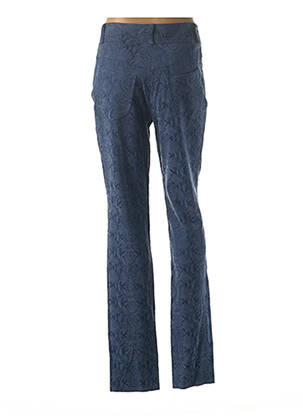 Pantalon droit stretch taille haute bleu QUATTRO femme
