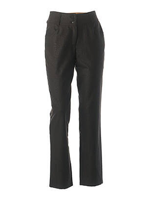 Pantalon droit taille haute taille haute noir QUATTRO femme