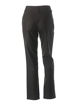 Pantalon droit taille haute taille haute noir QUATTRO femme