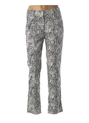 Pantalon droit stretch taille normale bleu C.MISSARO femme