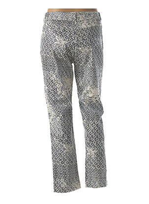Pantalon droit stretch taille haute bleu QUATTRO femme