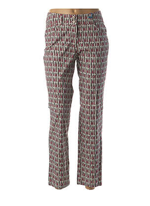 Pantalon droit stretch taille normale rose QUATTRO femme
